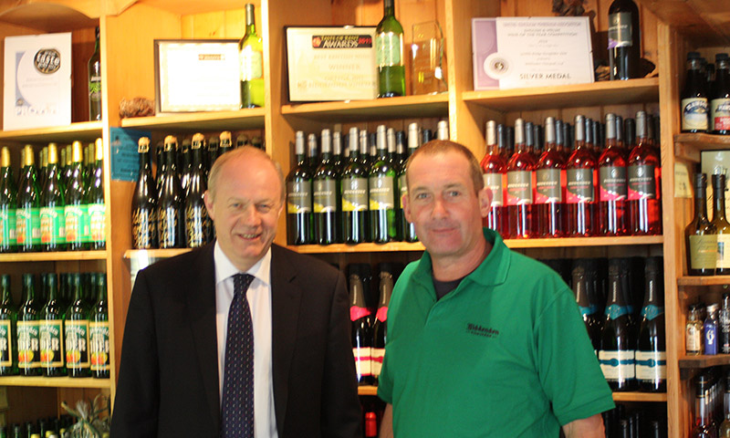 Damian Green Visits Biddenden Vineyards